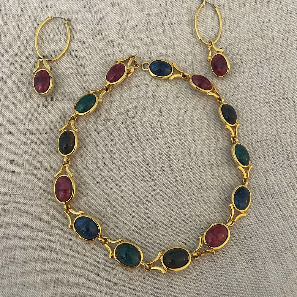 Vintage Necklace and Earrings Set